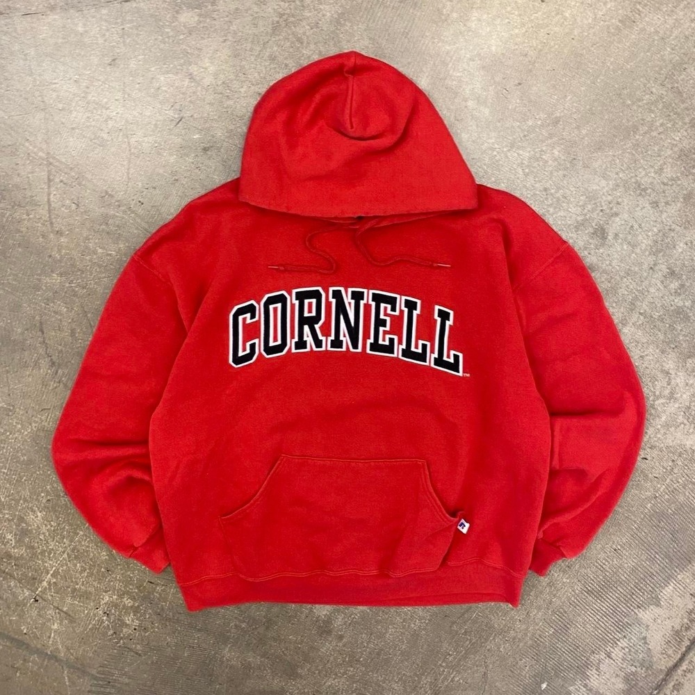 Vintage Cornell University Russell Athletic 2000s College Hoodie Size Large